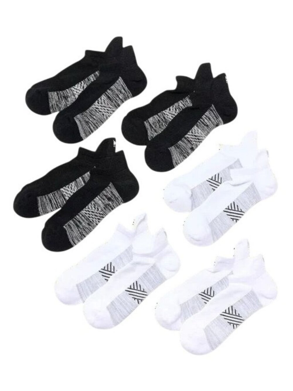 Mission Unisex Set of 6 Dry & Cool Pinnacle No Show Socks